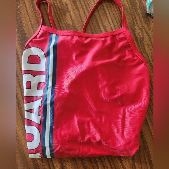 Kiefer Red Lifeguard Swimsuit - Picture 4 of 6